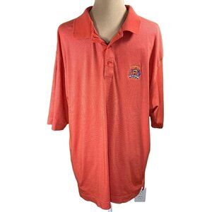 Cutter & Buck Gold Polo Shirt Orange Ryder Cup Valhalla KY Pima Cotton Size XL